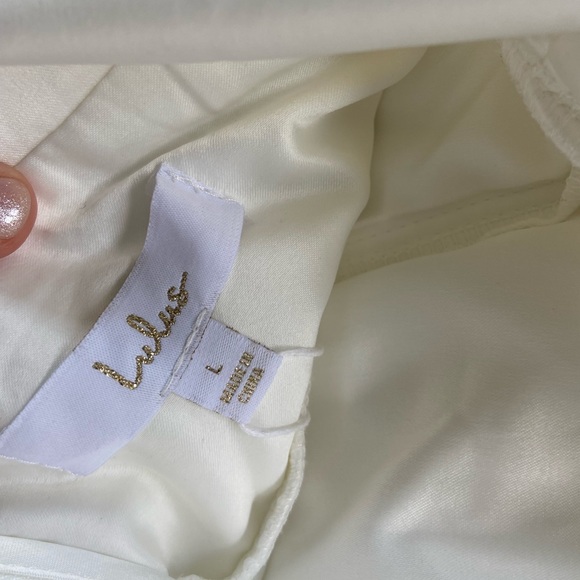 Lulus Bridal Gown - Size L. White. - Picture 3 of 3